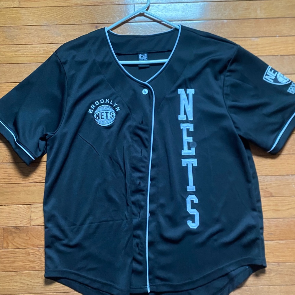 Brooklyn Nets Classic Baseball Jersey - Picture 1 of 2